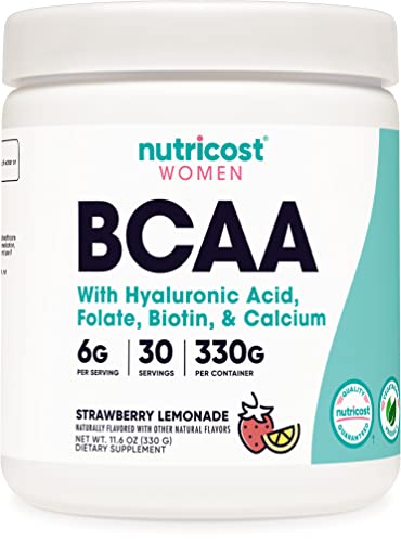Nutricost BCAA for Women (Strawberry Lemonade, 30 Servings) - Formulated Specifically for Women - Non-GMO and Gluten-Free