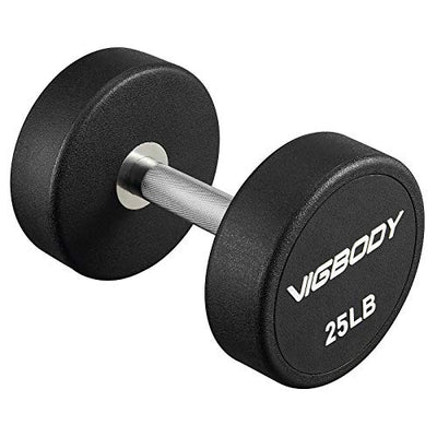 VIGBODY Dumbbell Weights Barbell with Metal Handles for Strength Training, Full Body Workout, Functional and HIT Workout Single