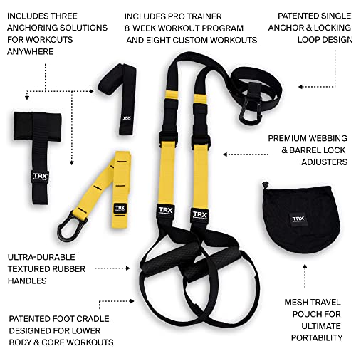 The TRX PRO3 Suspension Trainer -  for Professional Athletes and Coaches, TRX Training Club App