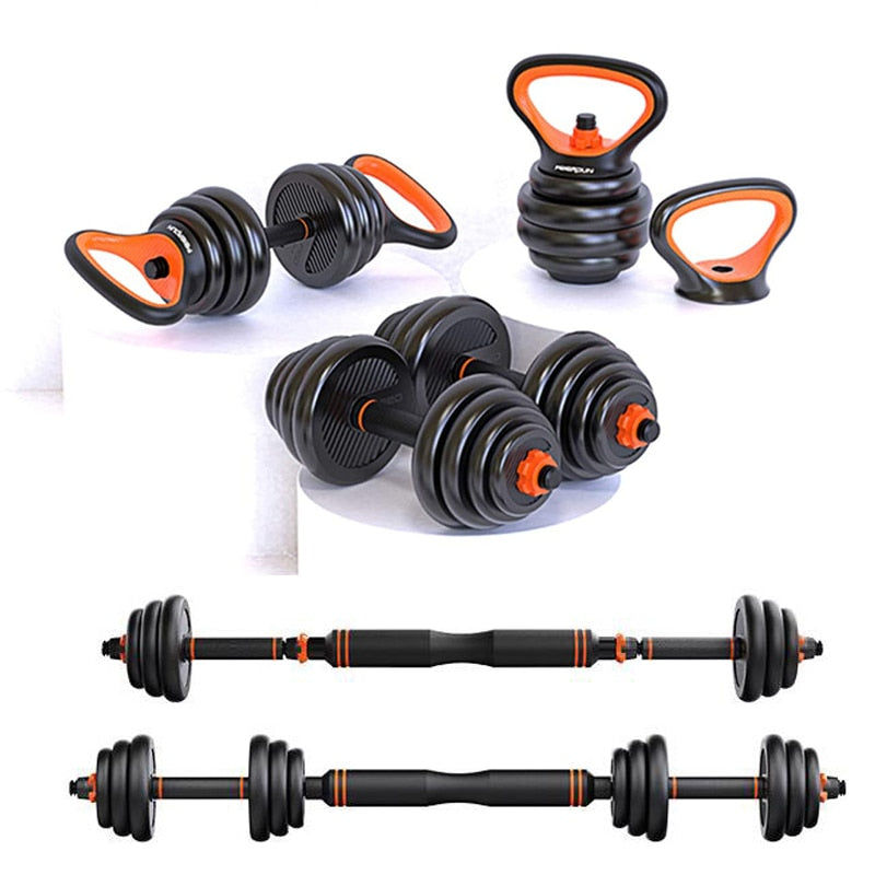 Dumbbell Set Home Gym Equipment Barbell Kettlebell Adjustable Weights Kit for Fitness 15kg 24kg 40kg