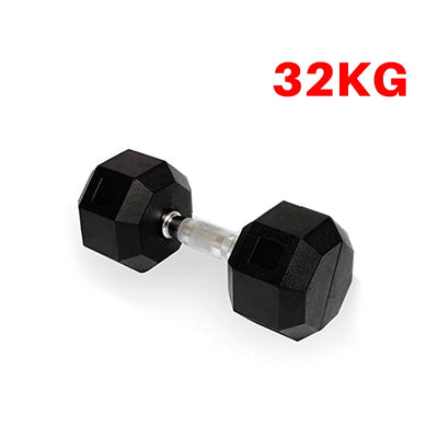 CANNON set hexagonal rubber gym weights 1 to 20 Kg men and women fitness training dumbbells
